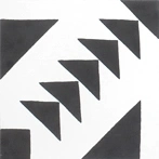 Black and white cement tiles